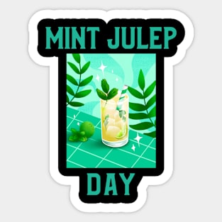 Mint Julep Day Sticker